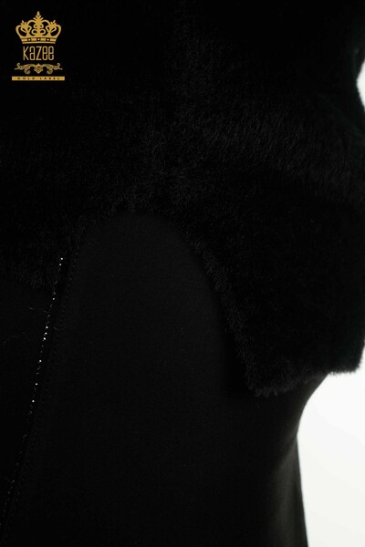 All'ingrosso Maglione di maglieria da donna - Manica lunga - Nero - 30775 | KAZEE - Thumbnail