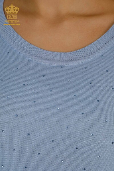 All'ingrosso Maglieria da donna maglione Manica lunga blu - 30624 | KAZEE - Thumbnail