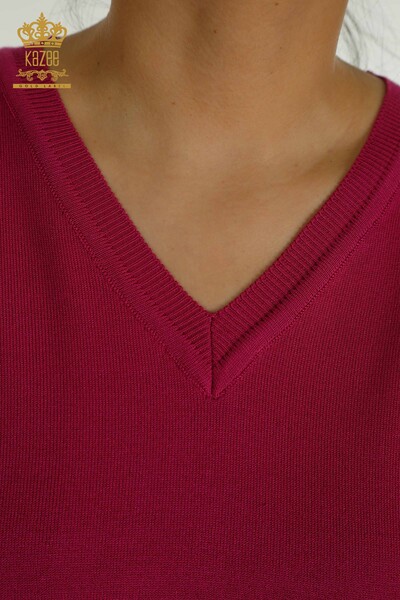 All'ingrosso Maglieria da donna maglione - Manica lunga - fucsia - 11071 | KAZEE - Thumbnail