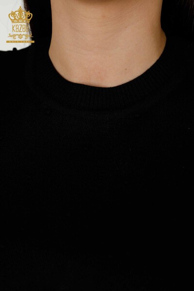 All'ingrosso Maglione di maglieria da donna - modello americano - nero - 30131 | KAZEE - Thumbnail