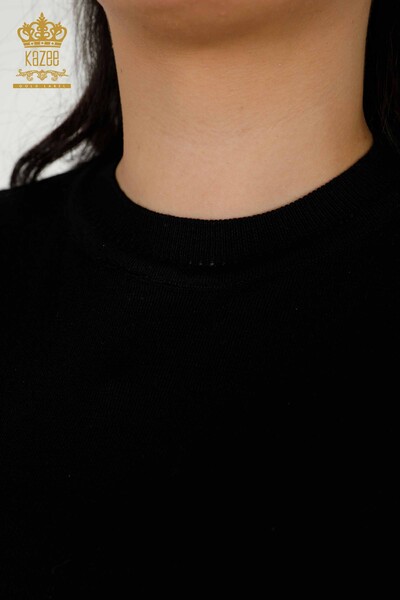 All'ingrosso Maglione di maglieria da donna - modello americano - nero - 30389 | KAZEE - Thumbnail