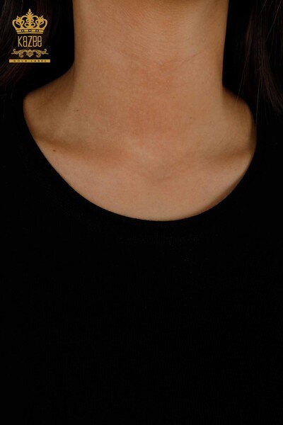 All'ingrosso Maglione di maglieria da donna - modello americano - nero - 15943 | KAZEE - Thumbnail