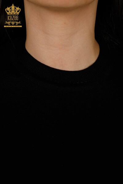 All'ingrosso Maglione di maglieria da donna - modello americano - nero - 30255 | KAZEE - Thumbnail
