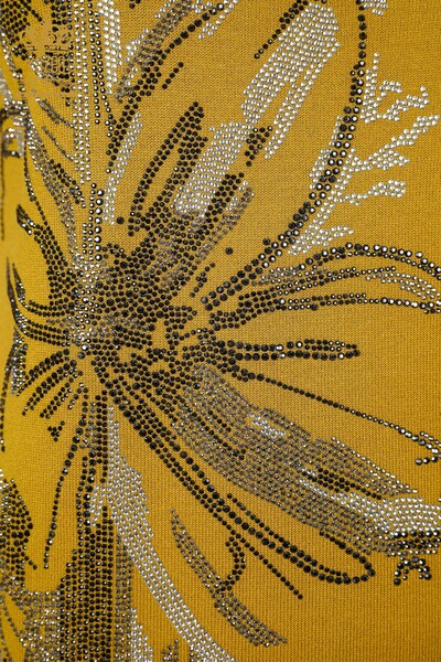 All'ingrosso Maglieria da donna - Motivo floreale - Modello americano - Pietra ricamata - 16693 | KAZEE - Thumbnail