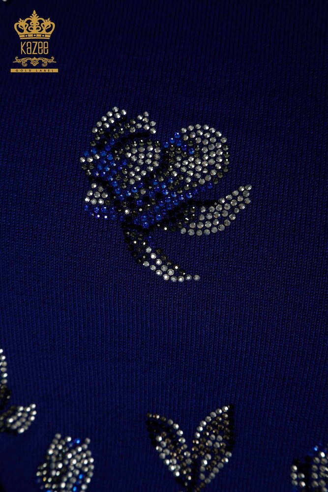 All'ingrosso Maglione di maglieria da donna - Pietra ricamato - Saks - 30471 | KAZEE - 3