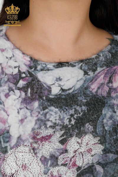 Maglieria da donna all'ingrosso Maglione Angora Cipria - 40001 | KAZEE - Thumbnail