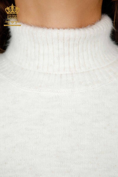 Maglieria da donna all'ingrosso Maglione Transizione glitterata Viscosa - Collo alto - 19080 | KAZEE - Thumbnail