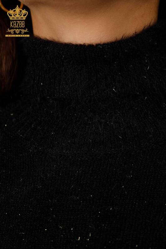 Maglieria da donna all'ingrosso Maglione Transizione glitterata Viscosa - Collo alto - 19080 | KAZEE