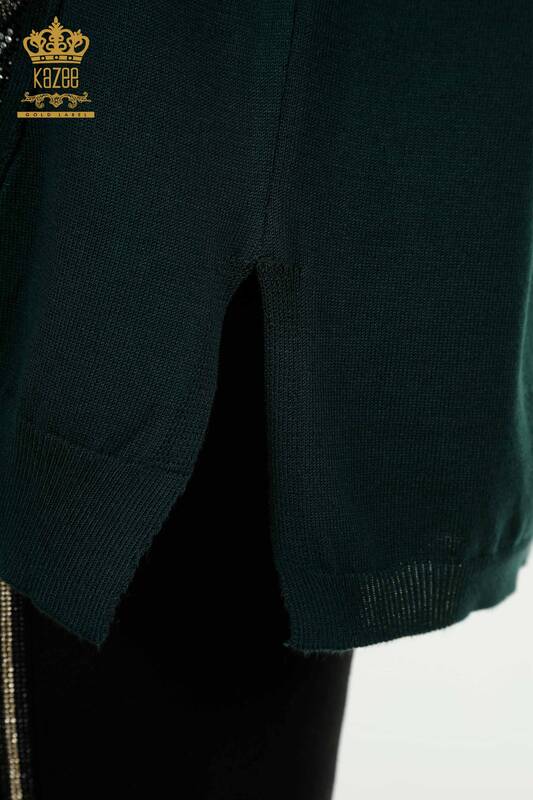 All'ingrosso Maglione di maglieria da donna - Tasche dettagliate - Nefti - 30591 | KAZEE