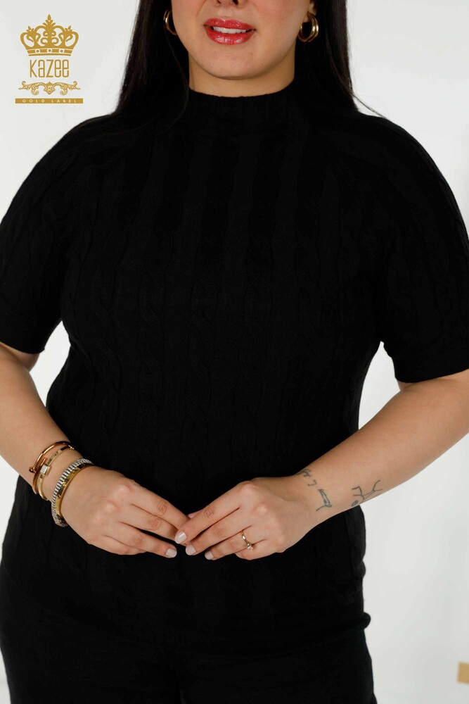 All'ingrosso Donna Maglione maglieria - Tessuto - nero - 30251 | KAZEE - 2