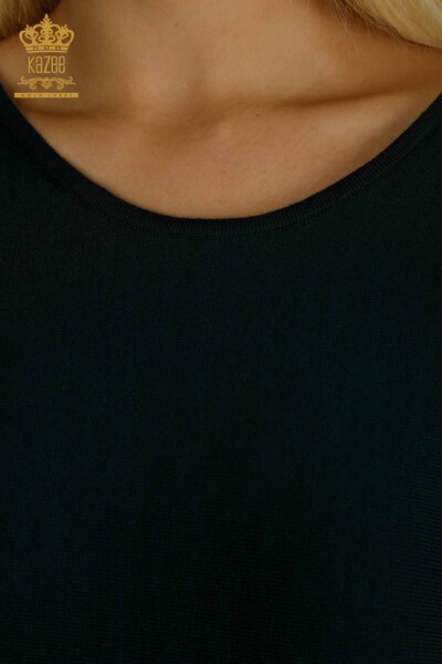 All'ingrosso Maglione di maglieria da donna - Tulle dettagliato - Nefti - 15699 | KAZEE - Thumbnail