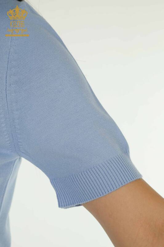 All'ingrosso Maglione di maglieria da donna - modello uccello - blu - 30456 | KAZEE