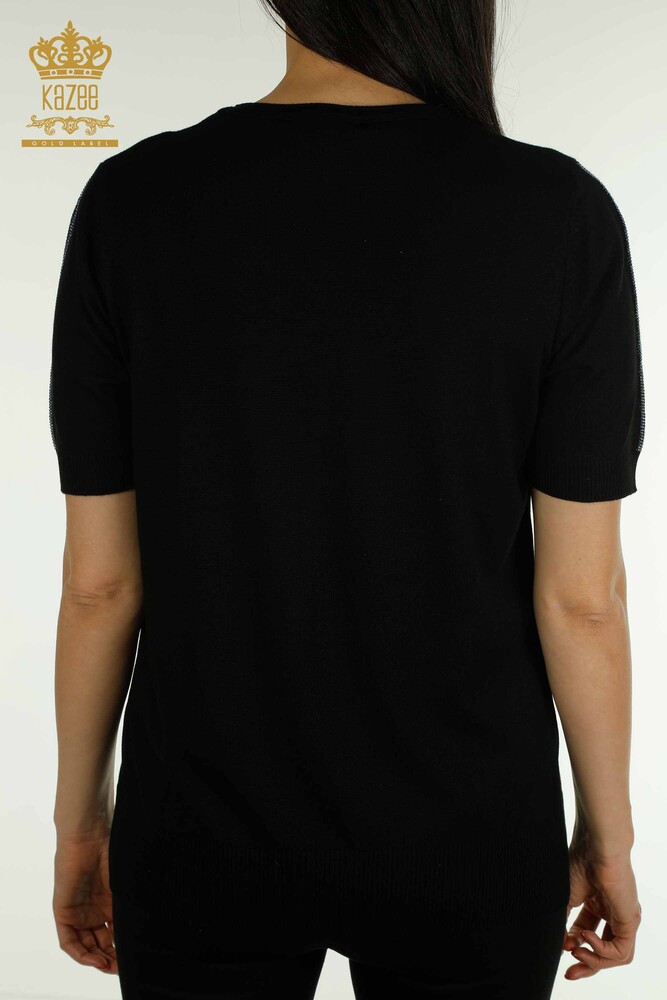 All'ingrosso Maglione di maglieria da donna - Uva modello - nero - 30488 | KAZEE - 11