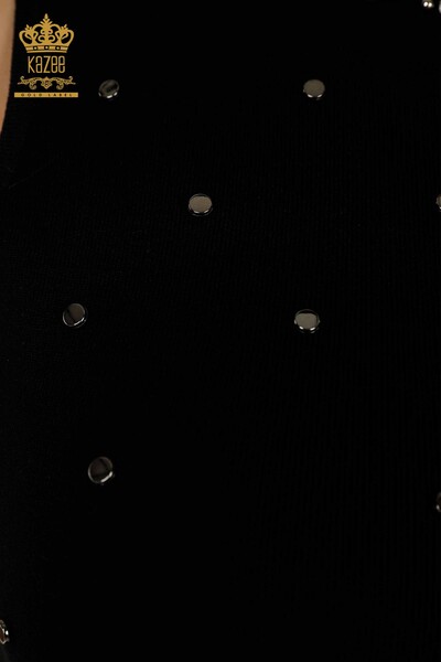 All'ingrosso Maglieria da donna - Dettagli con perline - Nero - 30041 | KAZEE - Thumbnail