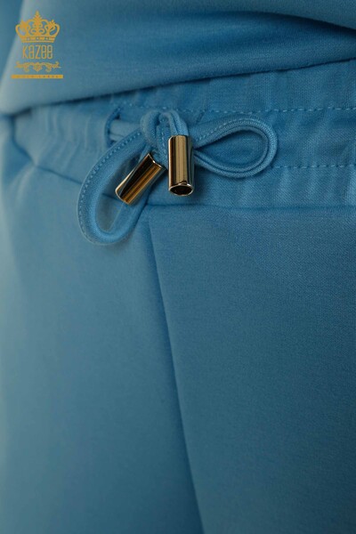 All'ingrosso Set di tute da donna con pantaloncini - Con cappuccio - Blu - 17695 | KAZEE - Thumbnail