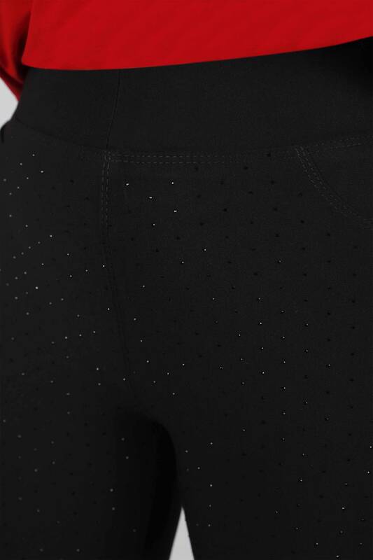 All'ingrosso Pantaloni da donna - Tasche - Pietra Ricamo - 3233 | KAZEE