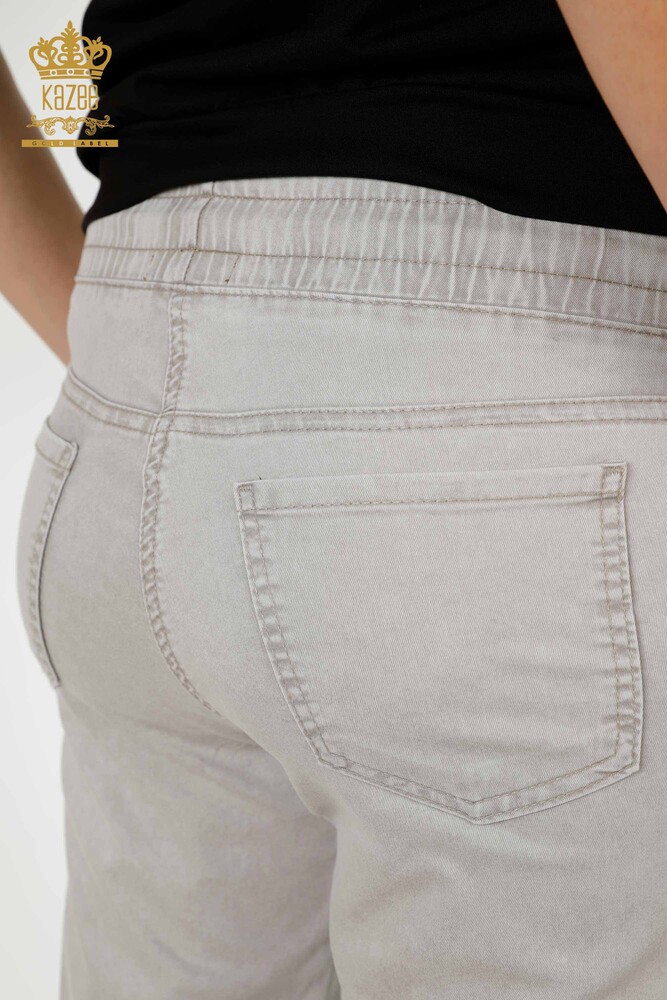 All'ingrosso Pantaloni da donna - Elastico in vita - Grigio - 3500 | KAZEE - 9