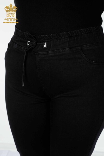 All'ingrosso Pantaloni da donna - tasche dettagliate - nero - 3659 | KAZEE - 3