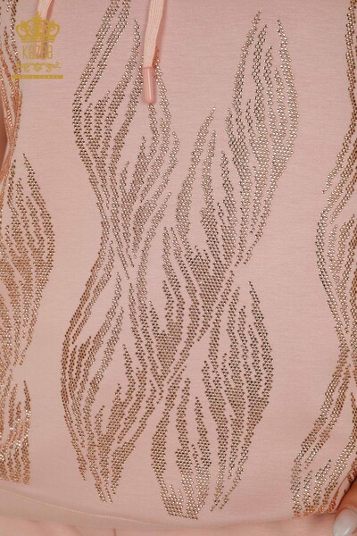 All'ingrosso Set di tute da donna - Con cappuccio - Polvere - 17566 | KAZEE - Thumbnail