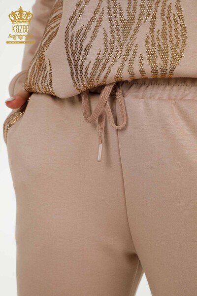 All'ingrosso Set di tute da donna - Con cappuccio - Visone - 17566 | KAZEE - 10