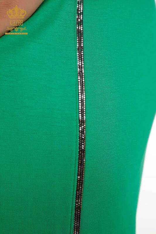 All'ingrosso Set di tute da donna - Bottoni Dettagli - Verde - 17551 | KAZEE