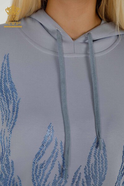 All'ingrosso Set tute da donna - Con cappuccio - Blu - 17566 | KAZEE - 7