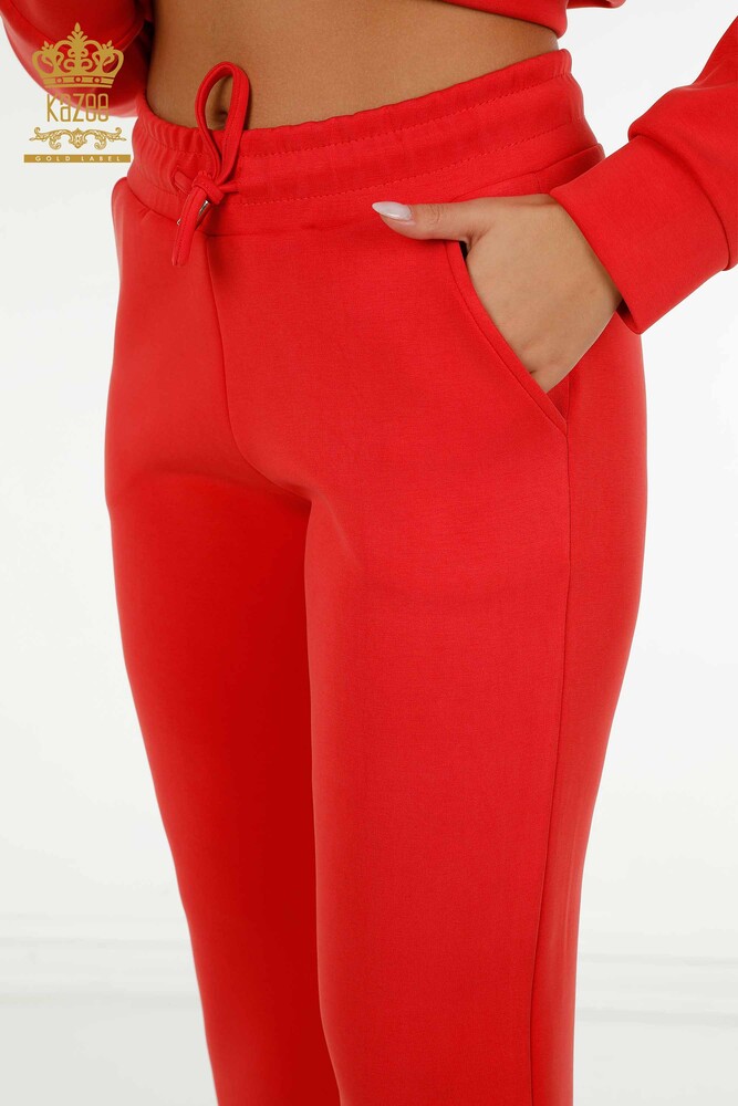 All'ingrosso Set di tute da donna - Con cerniera - Arancione - 17619 | KAZEE - 9