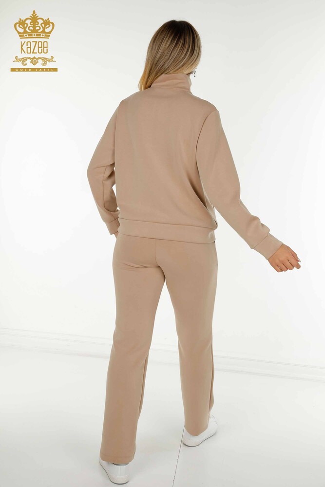 All'ingrosso Set di tute da donna - Cerniera - Beige - 17619 | KAZEE - 9