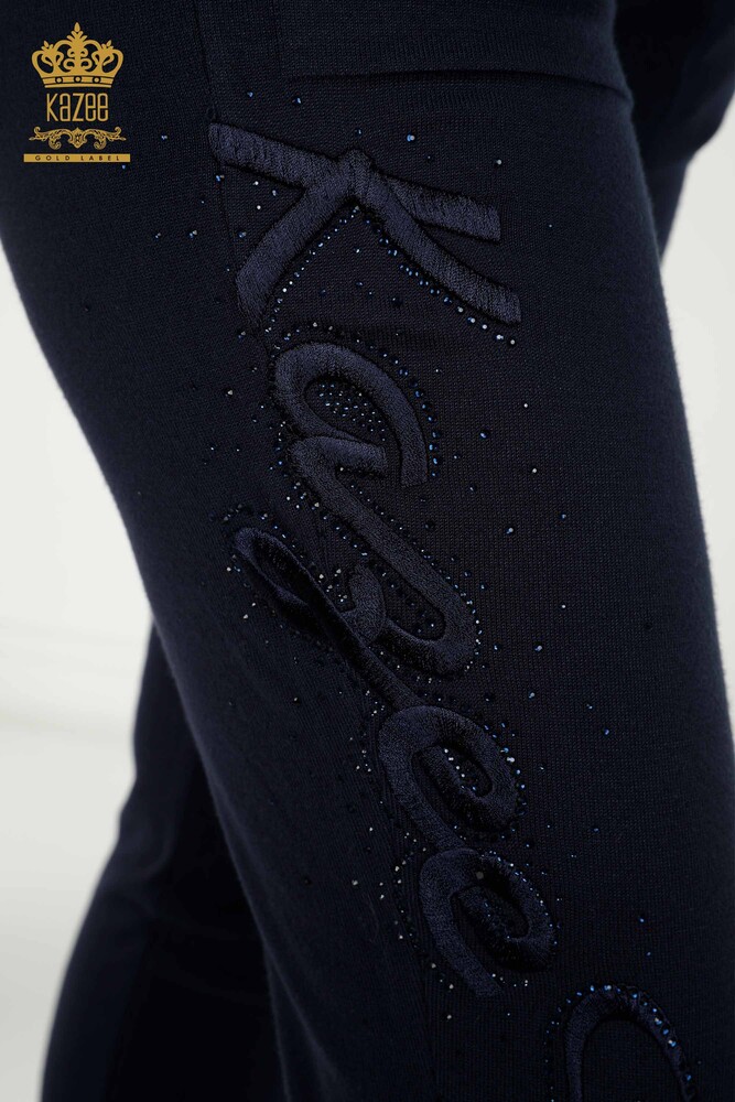 All'ingrosso Set di tute da donna - Con cerniera - Blu navy - 30638 | KAZEE - 9