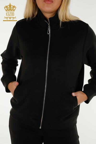 All'ingrosso Set di tute da donna - Con cerniera - Nero - 17619 | KAZEE - 3