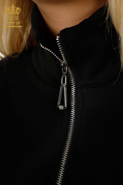 All'ingrosso Set di tute da donna - Con cerniera - Nero - 17619 | KAZEE - 4