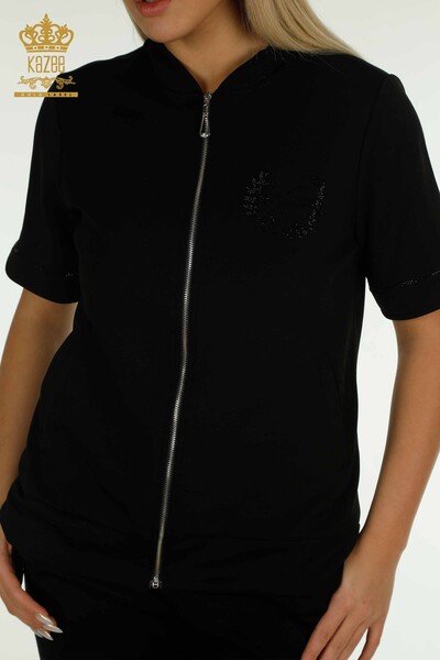 All'ingrosso Set di tute da donna - Con cerniera - Nero - 17636 | KAZEE - 4