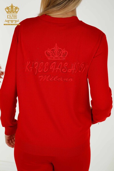 All'ingrosso Set di tute da donna - Con cerniera - Rosso - 30638 | KAZEE - 10
