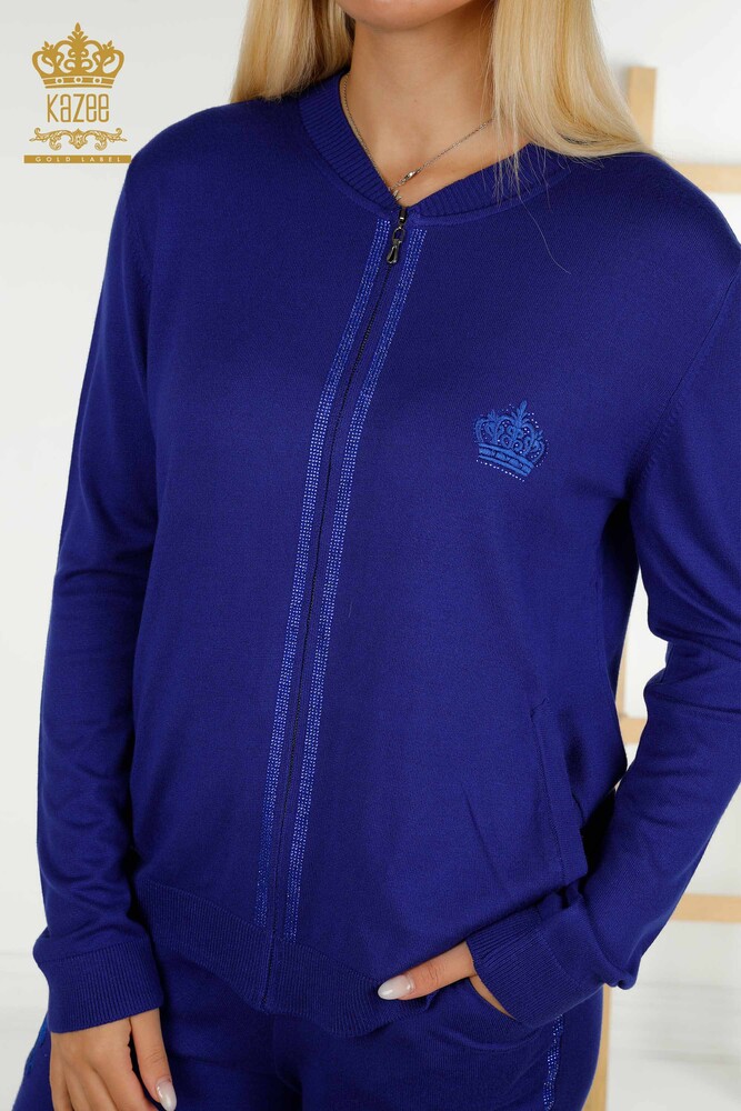 All'ingrosso Set di tute da donna - Con cerniera - Saks - 30638 | KAZEE - 3