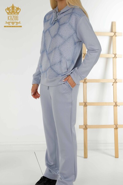 All'ingrosso Set tute da donna - Cristallo Pietra ricamata - Blu - 17557 | KAZEE - 4