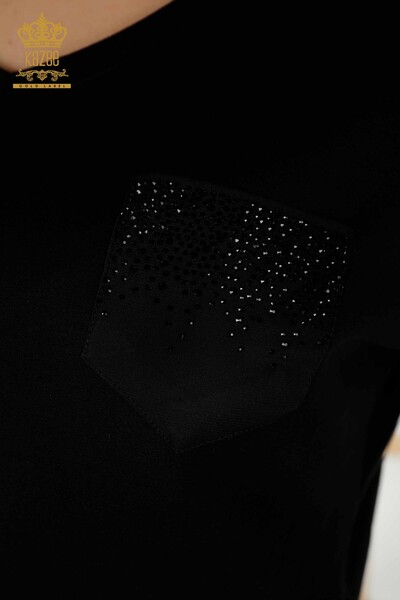 All'ingrosso Set tuta da donna - Manica corta - Nero - 20396 | KAZEE - 5