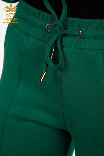 All'ingrosso Set di tute da donna - Con cappuccio - Con tasche - Verde - 17627 | KAZEE - Thumbnail