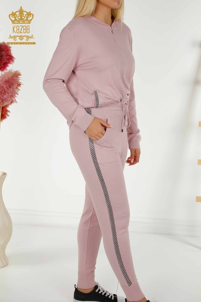 All'ingrosso Set di tute da donna - Con tasche - Cerniera - Polvere - 16679 | KAZEE - 2