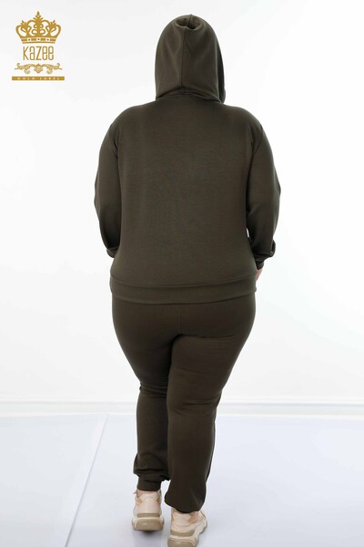All'ingrosso Set tuta da donna - con cappuccio - cachi - 17477 | KAZEE - 10
