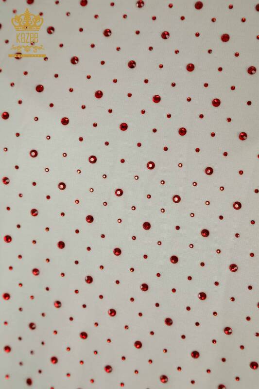 All'ingrosso Set tripla tuta da donna - Bottoni Dettagli - Rosso - 17622 | KAZEE
