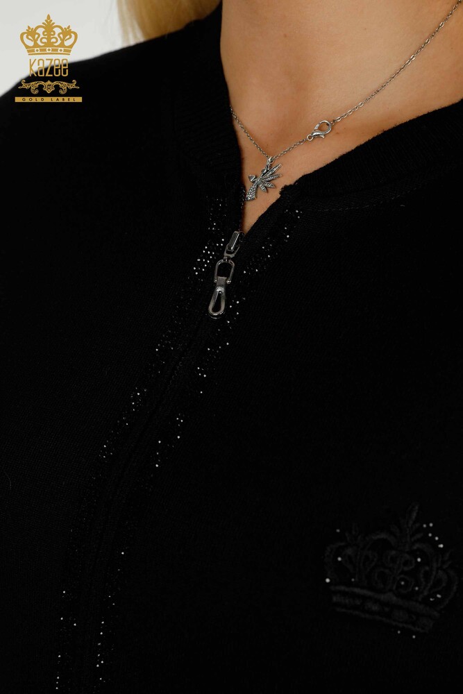 All'ingrosso Set di tute da donna - Con cerniera - Nero - 30638 | KAZEE - 7