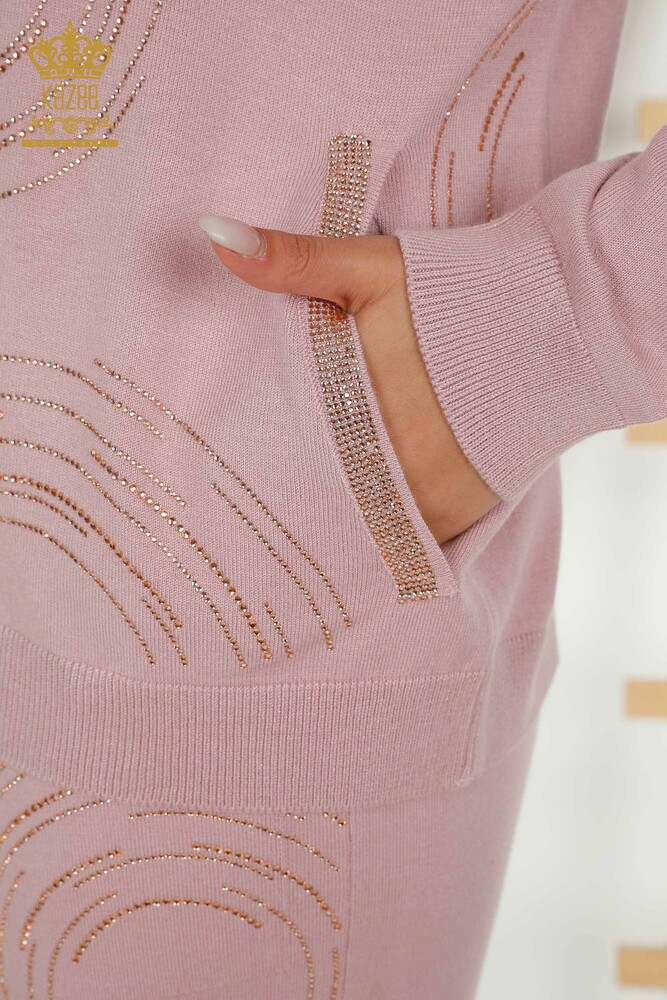 All'ingrosso Set di tute da donna - Con cerniera - Polvere - 16276 | KAZEE - 5