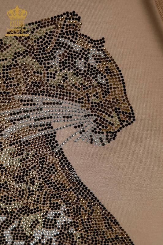 All'ingrosso Set di tute da donna - Motivo leopardato - Visone - 17580 | KAZEE
