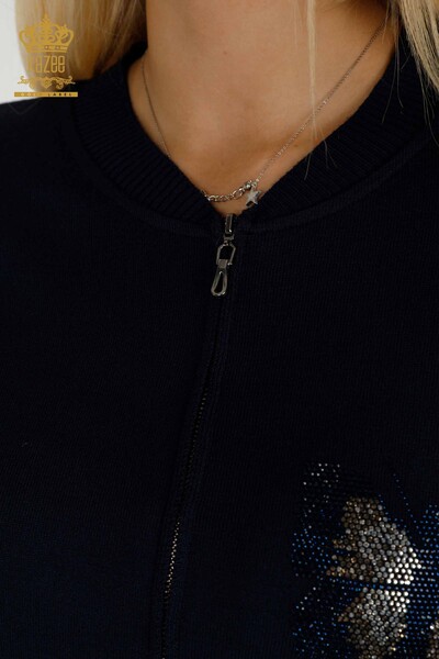 All'ingrosso Set di tute da donna - Modello farfalla - Blu navy - 16678 | KAZEE - 7