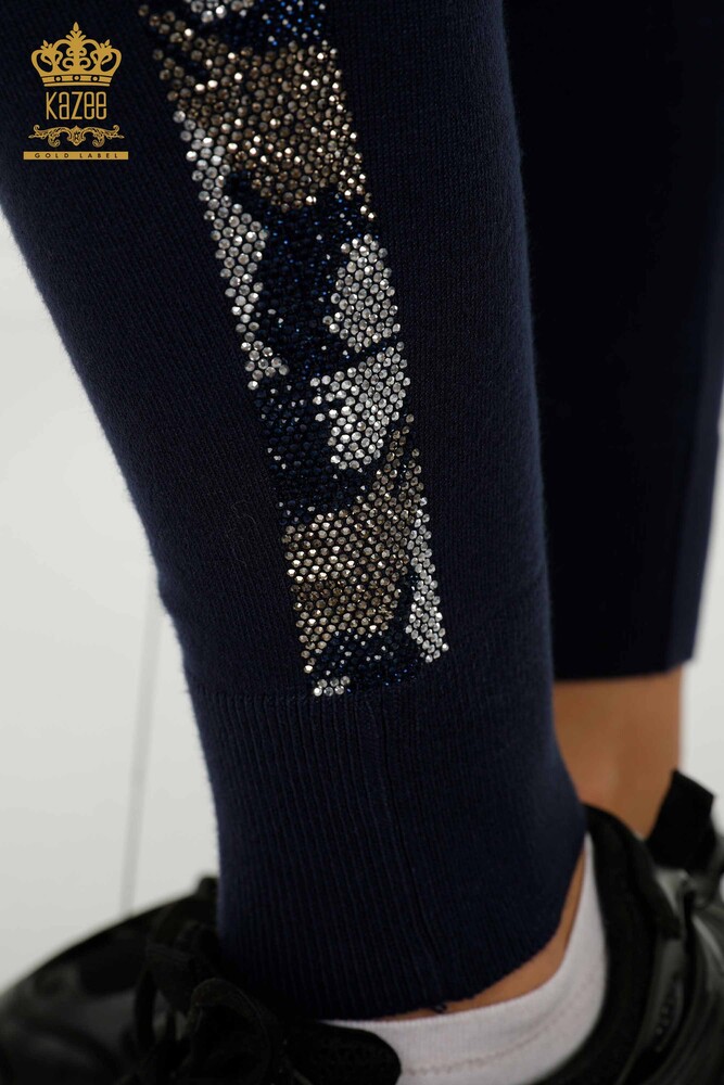 All'ingrosso Set di tute da donna - Modello farfalla - Blu navy - 16678 | KAZEE - 11