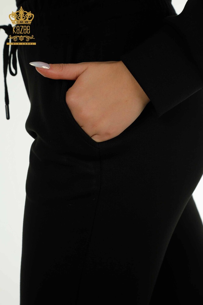 All'ingrosso Set di tute da donna - Con tasche - Dettagliato - Nero - 17632 | KAZEE - 11