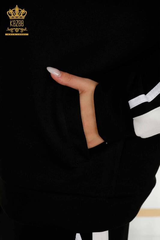 All'ingrosso Set di tute da donna - Due colori - Nero bianco - 17561 | KAZEE