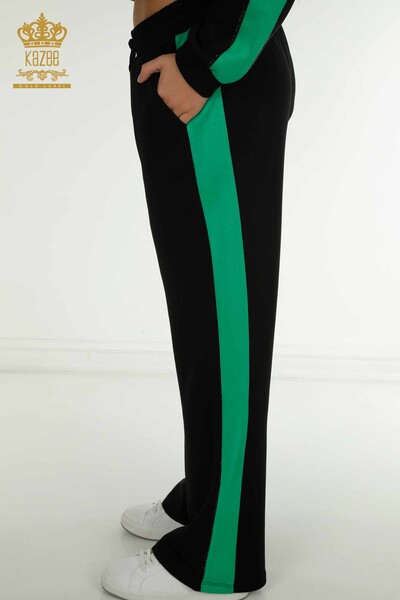 All'ingrosso Set di tute da donna - Due colori - Con cappuccio - Nero verde - 17554 | KAZEE - Thumbnail