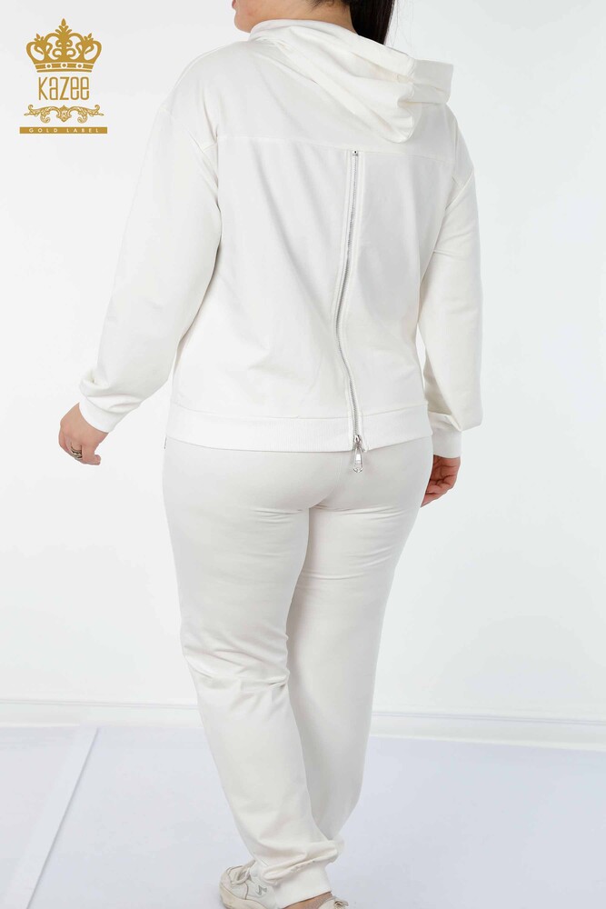 Set tuta da donna all'ingrosso - Angelo Modello con ali - Ecru - 17481 | KAZEE - 9