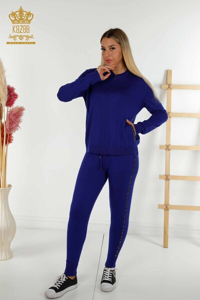 All'ingrosso Set di tute da donna - Pietra ricamata - Saks - 16677 | KAZEE 